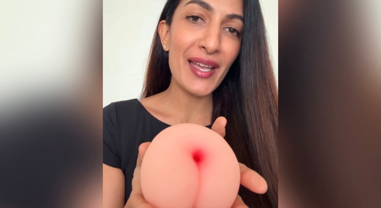 Peach-Shaped Intimate Stroker  Soft & Discreet Design